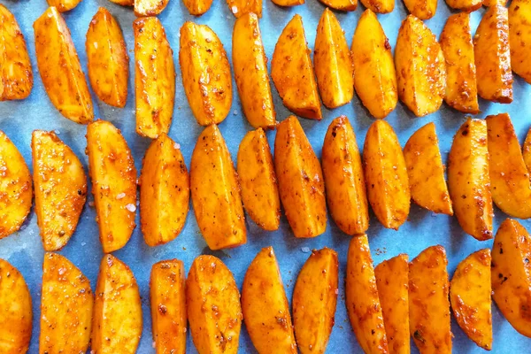 Cunhas Batata Assadas Pergaminho — Fotografia de Stock