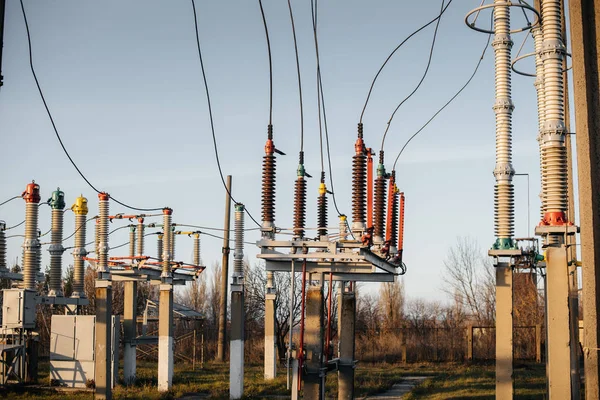 Electrical substation equipment. Transformers, disconnectors. Power engineering