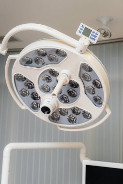 Tıbbi lamba yakın plan.