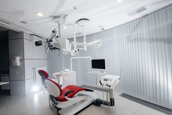 Beautiful White Dental Office New Modern Equipment — Stock Photo, Image
