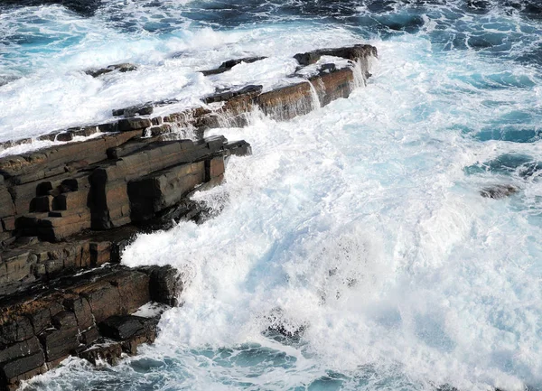 Dramatic Breakers Cape Couedic Island Australia — стокове фото