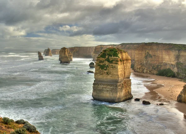 Spektakularny Widok Castle Rock Apostołów Great Ocean Road Victoria Australia — Zdjęcie stockowe