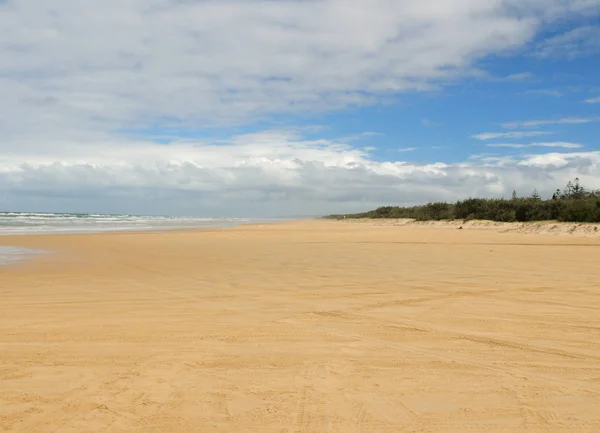 Broad Highway Mile Beach Fraser Island Queensland Austrália — Fotografia de Stock