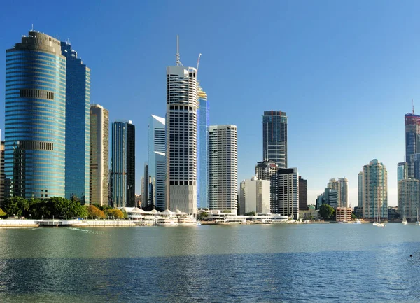 Vista Ponto Canguru Para Horizonte Sun Lit Brisbane Queensland Austrália — Fotografia de Stock