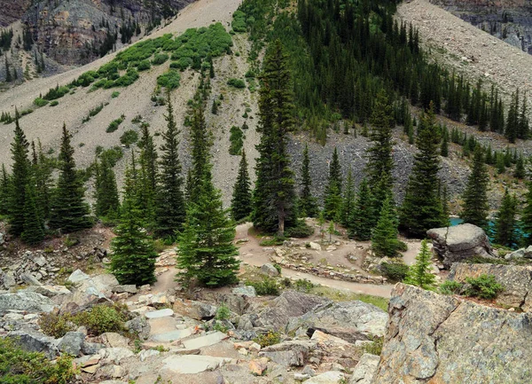 Rockpile Trail Enchanting Moraine Lake Banff National Park — Stock Photo, Image