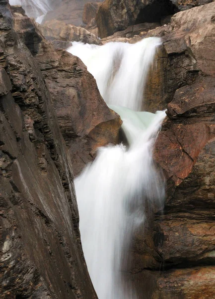 Long Time Exposure Of Takakkaw Falls In Yoho National Park