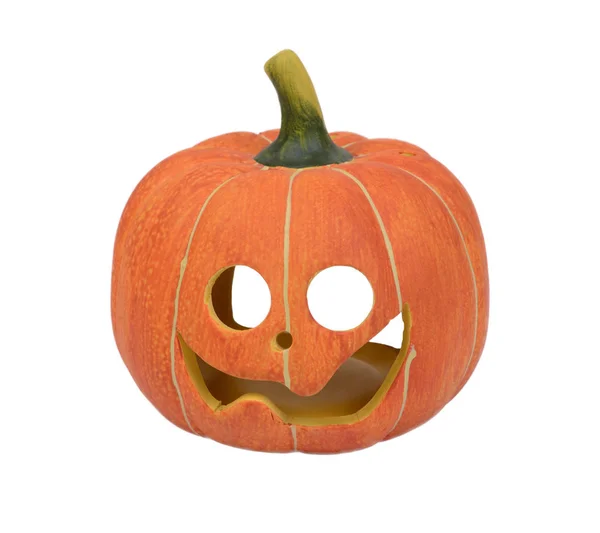 Little ceramic pumpkin like devil face. — Stock Photo, Image