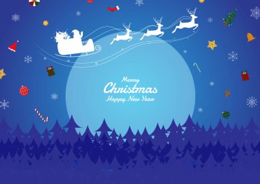 Yılbaşı hediyesi gökyüzü ormanlarından ve kar tanelerinden düştü