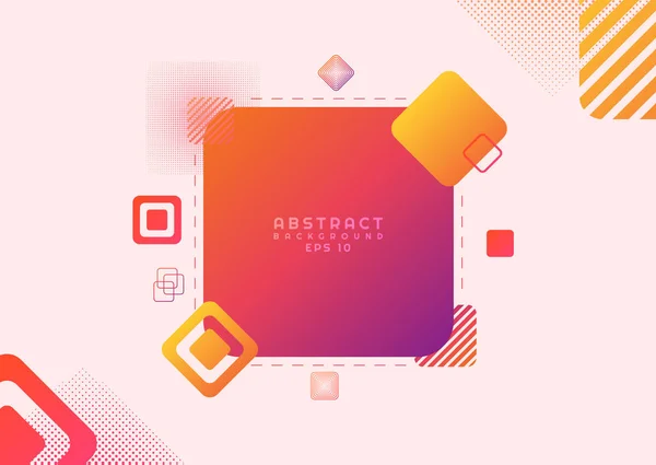 Abstracto colorido pastel fondo moderno arte diseño geométrico — Vector de stock