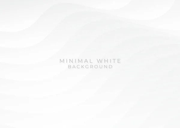 Minimális művészet háttér fehér világos szín tiszta desgin folyadék hullám — Stock Vector