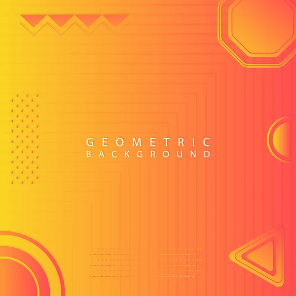 Geometric art background modern shape element with space — Stock Vector