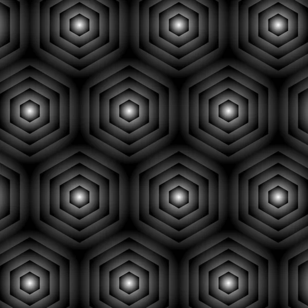 Modèle Hexagonal Vague Bannière Couleur Sombre Style Abstrait Design Moderne — Image vectorielle