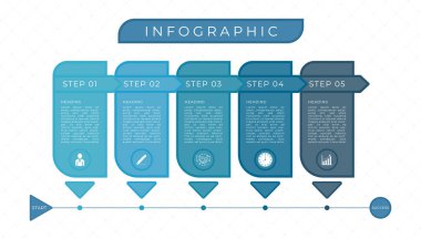 İnfografik çizelge çalışması modern tasarım planlama işi. vektör illüstrasyonu.