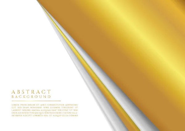 Metallic Silver Gold Color Background Luxury Concept Design Vector Illustration — Stock Vector