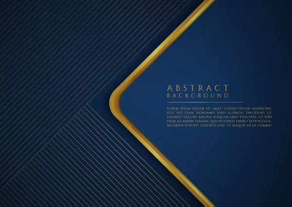 Geometrische Abstracte Achtergrond Driehoek Vorm Lijn Patroon Goud Luxe Stijl — Stockvector