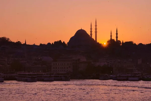 Hagia Sophia Attraction Touristique Importante Istanbul Turquie Silhouette Contre Ciel — Photo