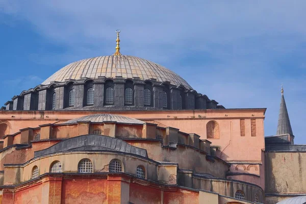 Face Arrière Hagia Sophia Istanbul Turquie Détail Architectural Dôme Principal — Photo