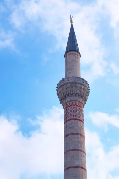 Minaret Mosquée Bleue Sultanahmed Situé Istanbul Turquie Détail Architectural — Photo