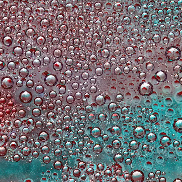 Esferas Cor Rosa Diferentes Diâmetros Com Halo Multicolorido Suas Reflexões — Fotografia de Stock