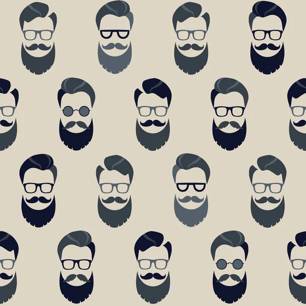 Barbu homme ensemble — Image vectorielle