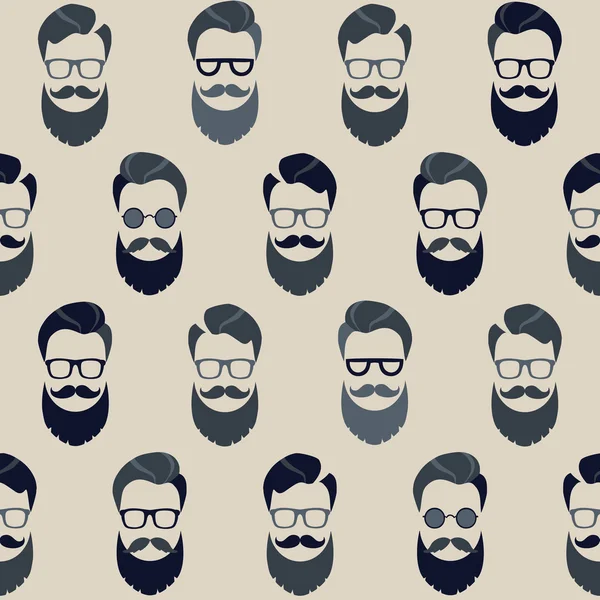 Bearded man set — Stock Vector