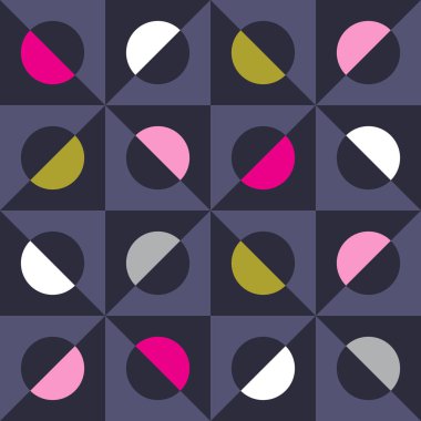 kesintisiz geometrik daireler desen