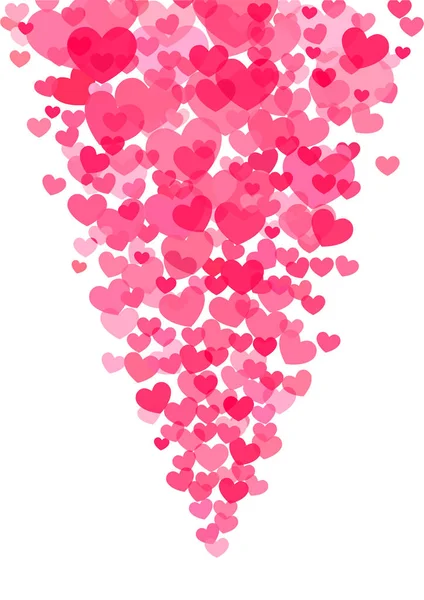 Cartão de Valentim com corações — Vetor de Stock