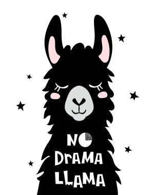 Lama dizaynlı şirin bir dram kartı yok.