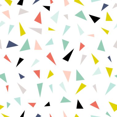 Vektör Dikişsiz desen renkli üçgen ile