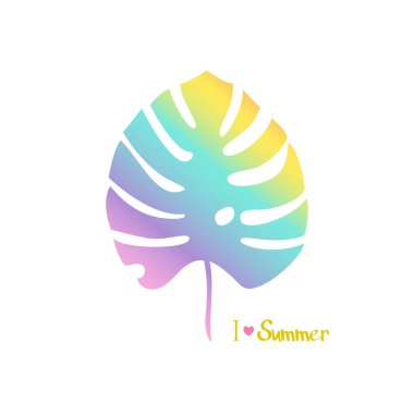 Palmiye yaprağı ikonu. Vektör illüstrasyonu