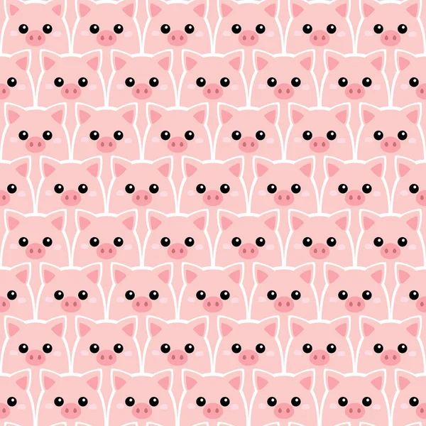 Pig Seamless Pattern Vector Background Can Used Wallpaper Cover Fills — Stock Vector