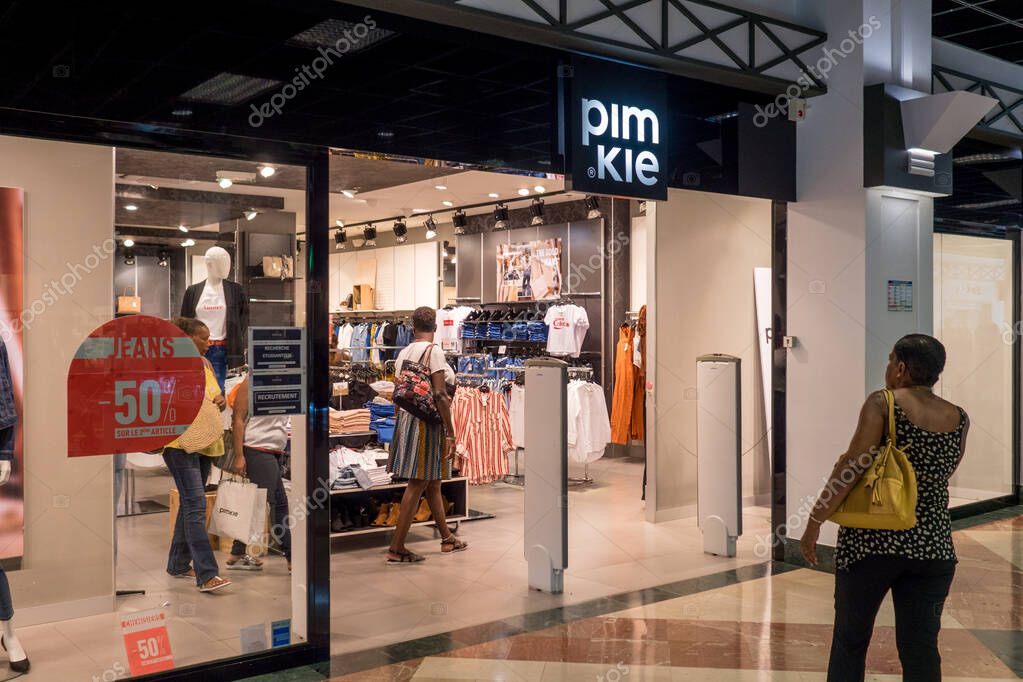 Pimkie Shop in Fort de France, France, 9.11.19 This brand is well know among teenagers because of style and affordability