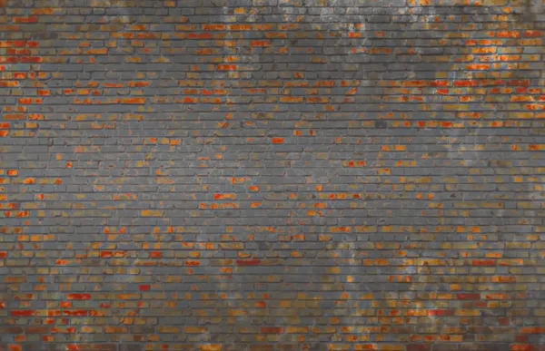 Ziegelwand in Braun- und Orangetönen. — Stockfoto