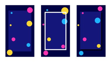 Multimedya hikayelerini tasvir et. Ürün satışları için. özgür tasarım şablonu