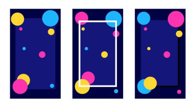 Multimedya hikayelerini tasvir et. Ürün satışları için. özgür tasarım şablonu