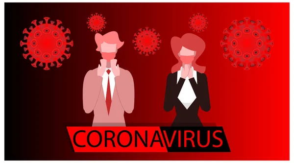 Danger Des Virus Couronne Est Piller Les Humains Affiche Dépliant — Image vectorielle