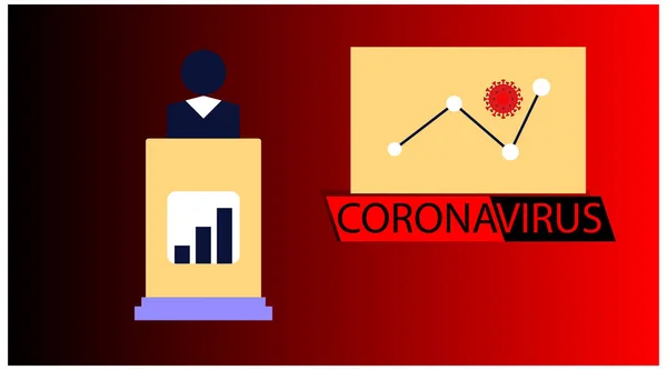 Coronavirus Banner Awareness Alert Spread Disease Symptoms Preventive Measures Corona — Διανυσματικό Αρχείο