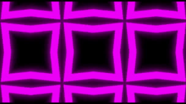 Abstract Tunnel Motion Background Mapping Night Club Party — Stock Video