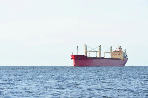 Cargo ship sailing in Baltic sea — Stock Photo, Image