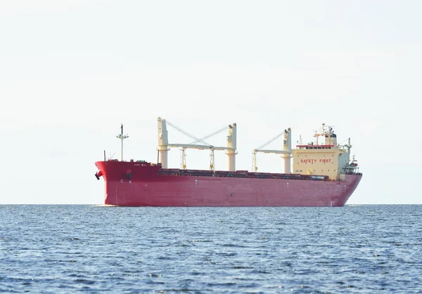 Cargo ship sailing in Baltic sea — Stock Photo, Image