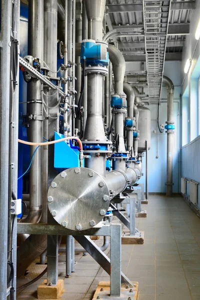 Industrial water treatment and boiler room — Stock Photo, Image