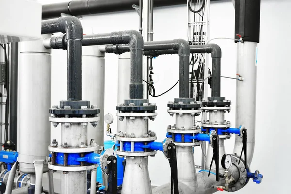 Industrial water treatment and boiler room — Stock Photo, Image