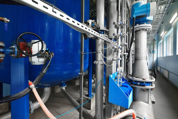 Industrial water treatment and boiler room — Stock Photo, Image