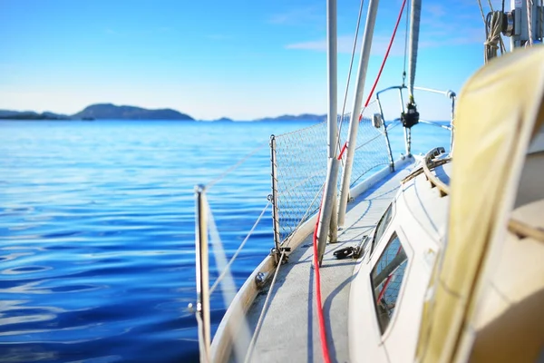 View forward from a yacht — Stock Photo, Image