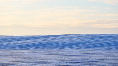 İrtifa tarım alanları günbatımı sırasında