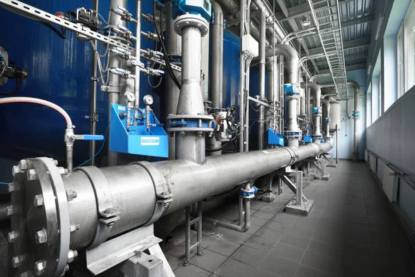 Industriell vattenrening och pannrummet — Stockfoto