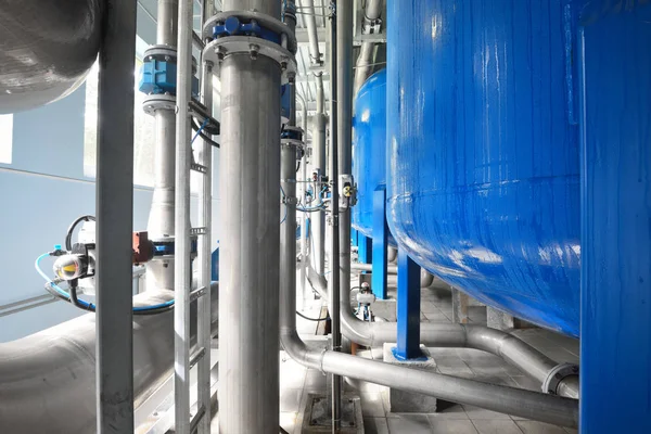 Tratamiento de agua industrial y sala de calderas —  Fotos de Stock