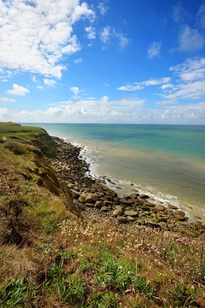 Widok na wybrzeże w Cap Gris Nez — Zdjęcie stockowe