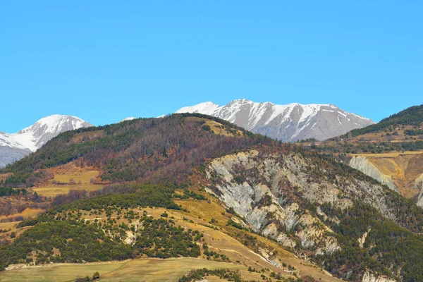 Blick auf die Gipfel der französischen Alpen — Stockfoto