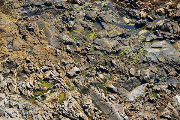 Rock doku okyanus sahilinde